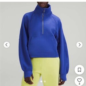 Lululemon Blue Half-Zip Pullover Sweatshirt
